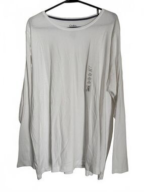 Croft & Barrow NEW Women's The Classic Tee Size 2X White Athleisure Minimalist